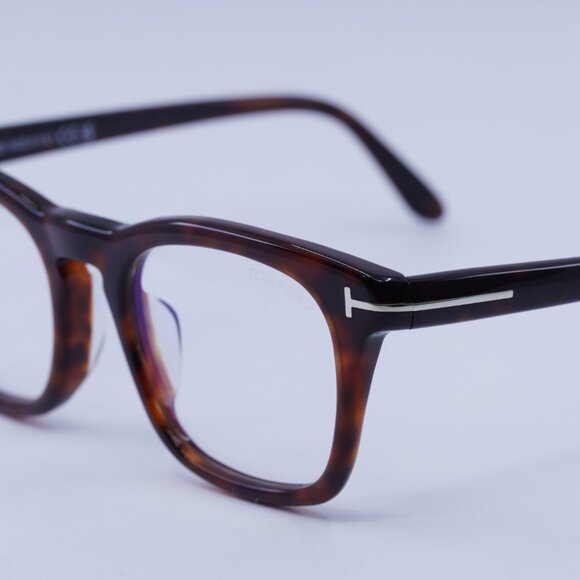 Tom Ford FT5870-F-B 054 Eyeglasses Red Havana 52mm Square Frame - Picture 8 of 10